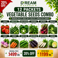 Dream Garden 12 Packets Vegetables Seeds Combo