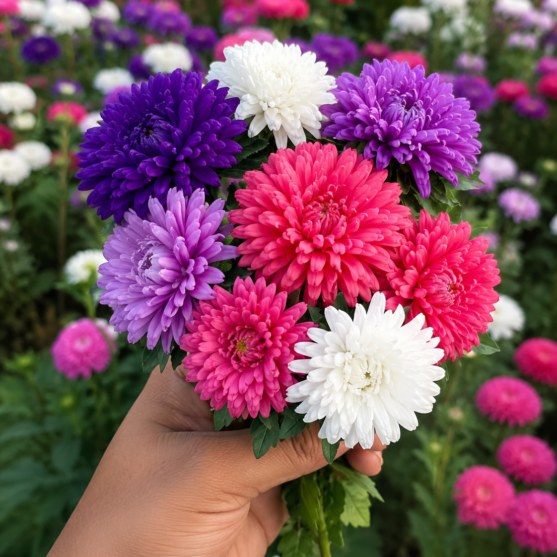 Aster nano mix dwarf 20+ Seeds