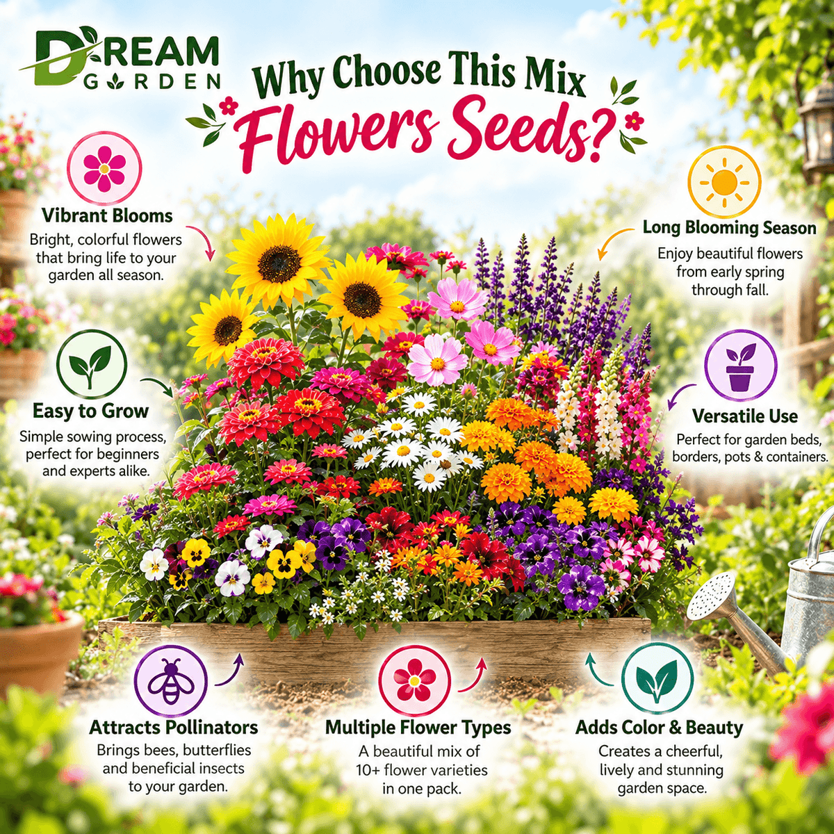 All Season Mix Flowers Seeds